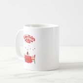 Valentinstag Niedlich Hearts Süßigkeiten Teddy Bea Kaffeetasse (Vorderseite Links)