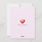 Valentinstag Niedlich Igel Liebe Feiertagskarte (Rückseite)