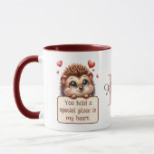 Valentinstag Niedlich Igel Liebe Tasse (Links)