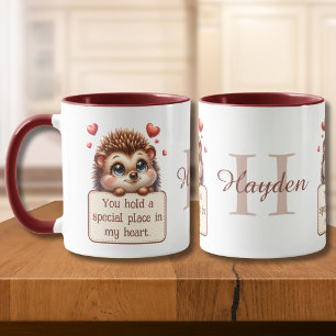 Valentinstag Niedlich Igel Liebe Tasse