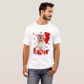Valentinstag Niedlich maltesisch T-Shirt (Vorne ganz)