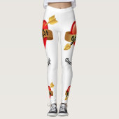 Valentinstag Niedliche Leggings Individuelle Name (Vorderseite)
