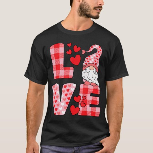 Valentinstag Niedliche Liebe Herzchen Rosa Buffalo T-Shirt (Vorderseite)
