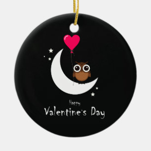 Valentinstag Niedliche Schüssel Doppelseitiges Orn Keramik Ornament