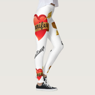 Valentinstag Niedlichen Leggings Individuelle Name