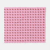 Valentinstag Niedlicher Bär Fleecedecke (Vorderseite (Horizontal))