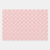 Valentinstag niedlicher Herzklopfen Geschenkpapier Set (Vorderseite)