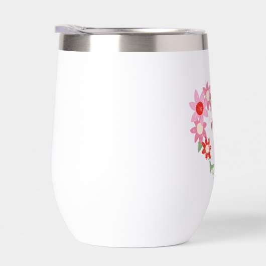 Valentinstag niedliches Blumenzitat (Rechts)