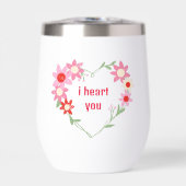 Valentinstag niedliches Blumenzitat (Vorderseite)