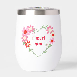 Valentinstag niedliches Blumenzitat