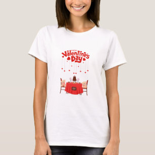 Valentinstag Niedliches Herz Teddybären T-Shirt