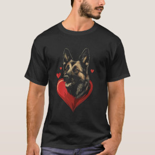 Valentinstag-Norwegischer-Elchhund-Hund T-Shirt