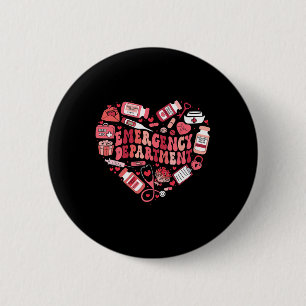 Valentinstag Notaufnahme Er Ed Krankenschwester Te Button