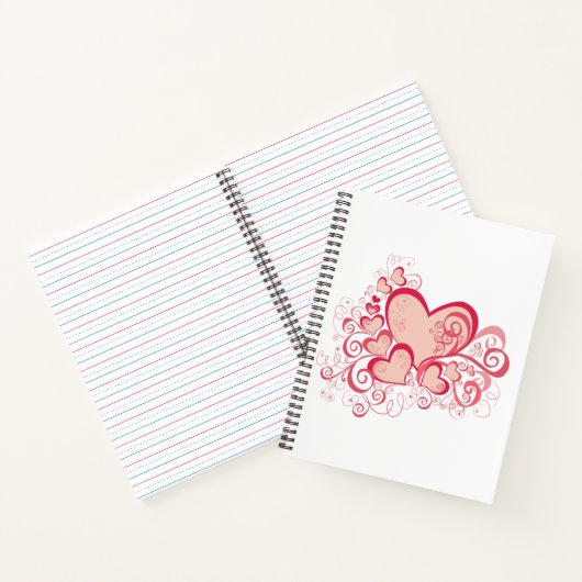 Valentinstag-Notebook Notizblock (Innenseite)