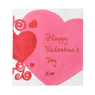 Valentinstag Notizblock