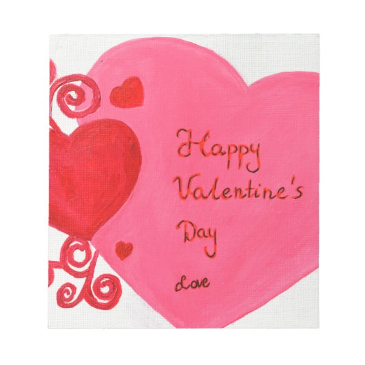 Valentinstag Notizblock (Vorderseite)