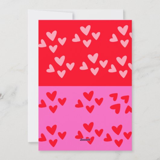 Valentinstag nur eins für mich Karte (Rückseite)