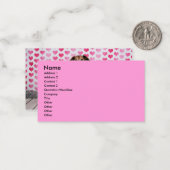 Valentinstag - Oakley - Dackel Mitteilungskarte (Vorderseite/Rückseite Beispiel)