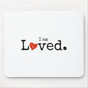 Valentinstag Oberteil, Ich werde geliebt Süßes Her Mousepad