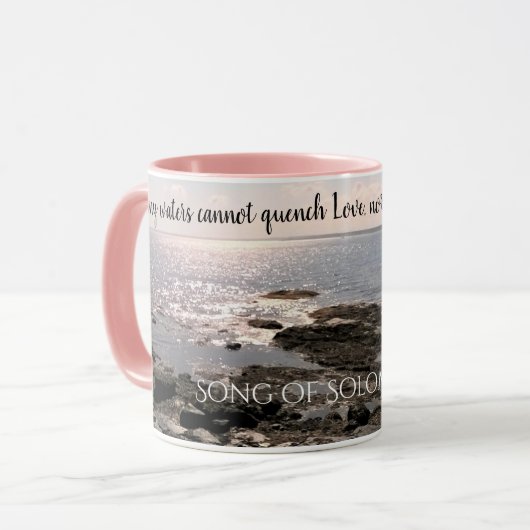 Valentinstag Ocean Lover Seashore Tasse (Vorderseite Links)