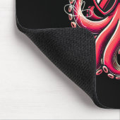Valentinstag Octopus mit Herzbylloon Octopus Mousepad (Ecke)