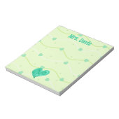 Valentinstag oder St. Patrick's Day Personalisiert Notizblock (Rotiert)