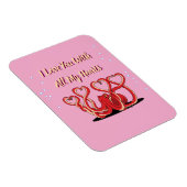 Valentinstag Oktopus Herz Magnet (Rechte Seite)
