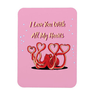 Valentinstag Oktopus Herz Magnet
