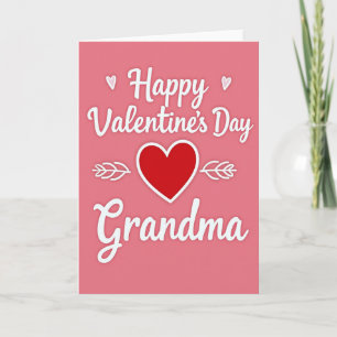 Valentinstag Oma Herz Karte