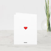 Valentinstag Oma-Rose Karte (Rückseite)