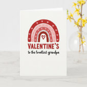 Valentinstag Opa Herzen Karte (Gelbe Blume)