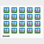 Valentinstag Osterhase Nr. 6 Stickers (Blatt)