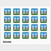 Valentinstag Osterhase Nr. 7 Sticker (Blatt)