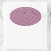 Valentinstag Ovaler Aufkleber (Tasche)