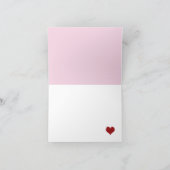 Valentinstag Owl geklappt Danke Notiz (Innenseite)