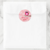 Valentinstag Owl Liebe Geburtstagsparty Sticker (Tasche)