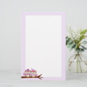 Valentinstag Owls Briefpapier (Stehend Vorderseite)