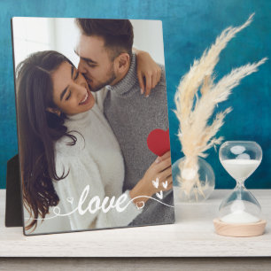 Valentinstag Paar Foto Liebesherzen Fotoplatte