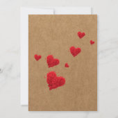 Valentinstag Paare Dusche Einladung (Rückseite)