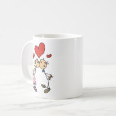 Valentinstag-Paare Kaffeetasse (Vorderseite Links)