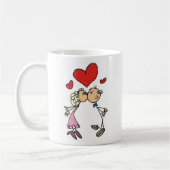Valentinstag-Paare Kaffeetasse (Links)