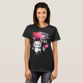 Valentinstag Panda Bär mit Herzen T-Shirt (Vorne ganz)