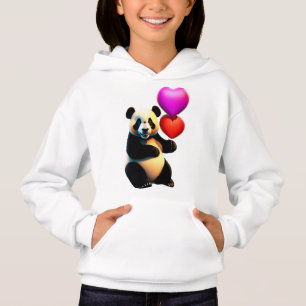Valentinstag Panda & Herzballon, Valentinstag Hoodie