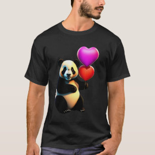Valentinstag Panda & Herzballon, Valentinstag T-Shirt