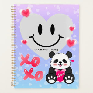 Valentinstag-Panda in Liebe Planer
