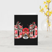 Valentinstag Papa Tarndruck Hirschjäger passend Va Karte (Gelbe Blume)