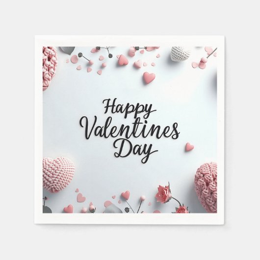 Valentinstag Paper Napkin Serviette (Vorderseite)