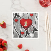 Valentinstag Papier Napkins, Angel Serviette (Beispiel)