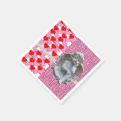 Valentinstag Papier Napkins, Angel Serviette (Ecke)