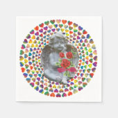 Valentinstag Papier Napkins, Angel Serviette (Vorderseite)